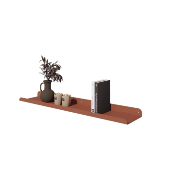 Prateleira de parede em aço - Forma de U - 100 x 20 x 5 cm - Corten look