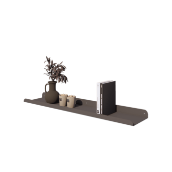 Prateleira de parede em aço - Forma de U - 100 x 20 x 5 cm - RAL7016 fosco (cinzento antracite)