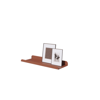 Prateleira de parede em aço - Forma de U - 60 x 20 x 5 cm - Corten look
