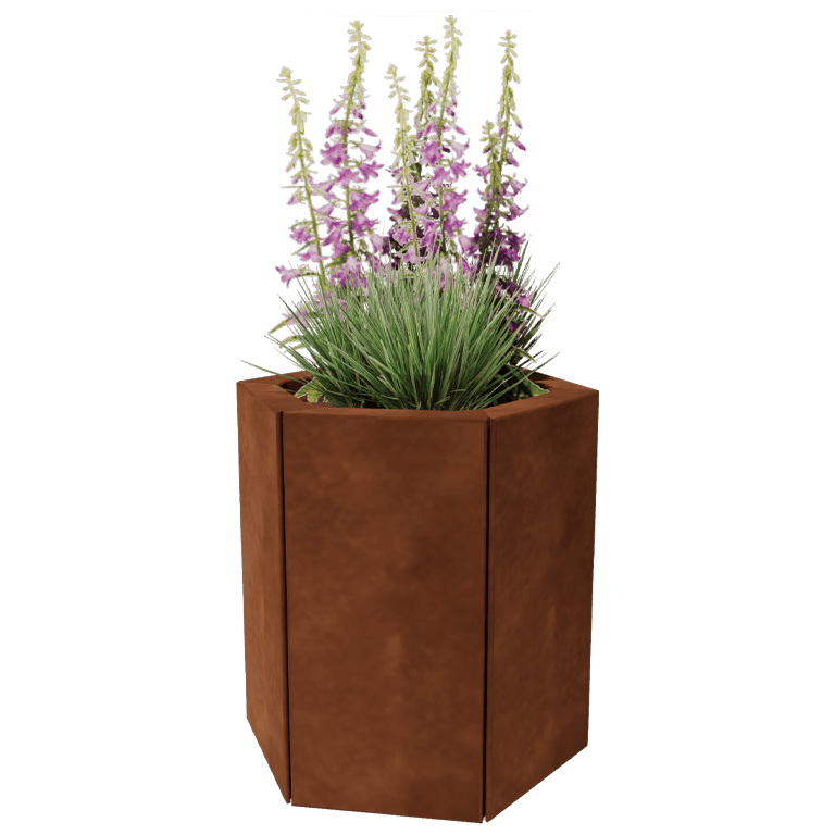 Floreira em aço corten Denver 20