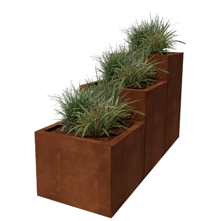 Floreira em aço corten Miami especial III 50