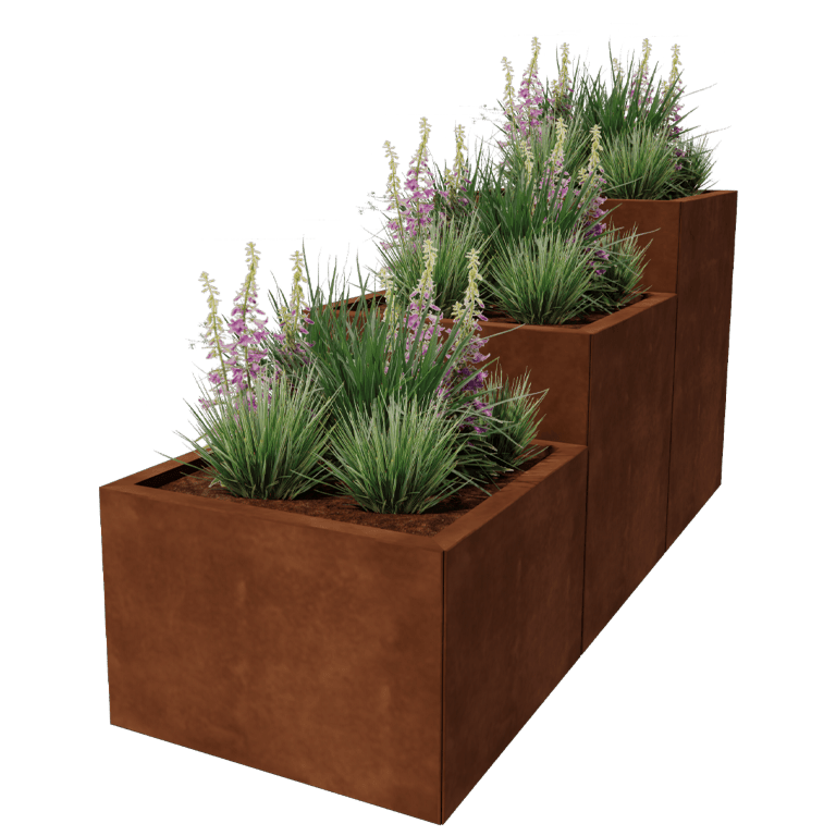 Floreira em aço corten Miami especial III 60