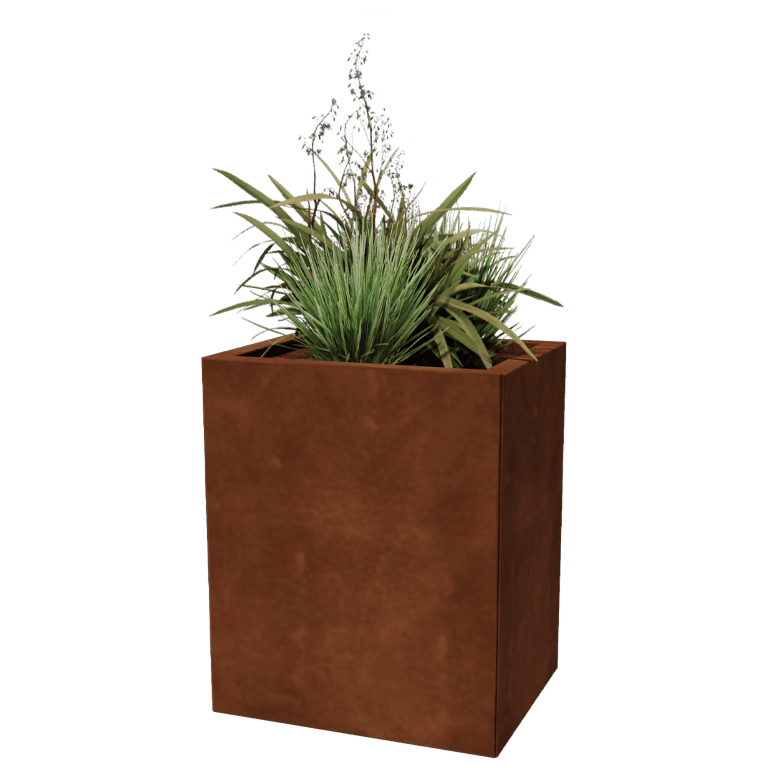 Floreira em aço corten Texas 40 x 50 cm