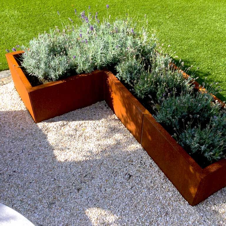 Floreira em aço corten Kansas 50
