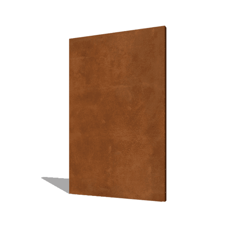 Painel base em aço corten 120 x 6 x 190 cm