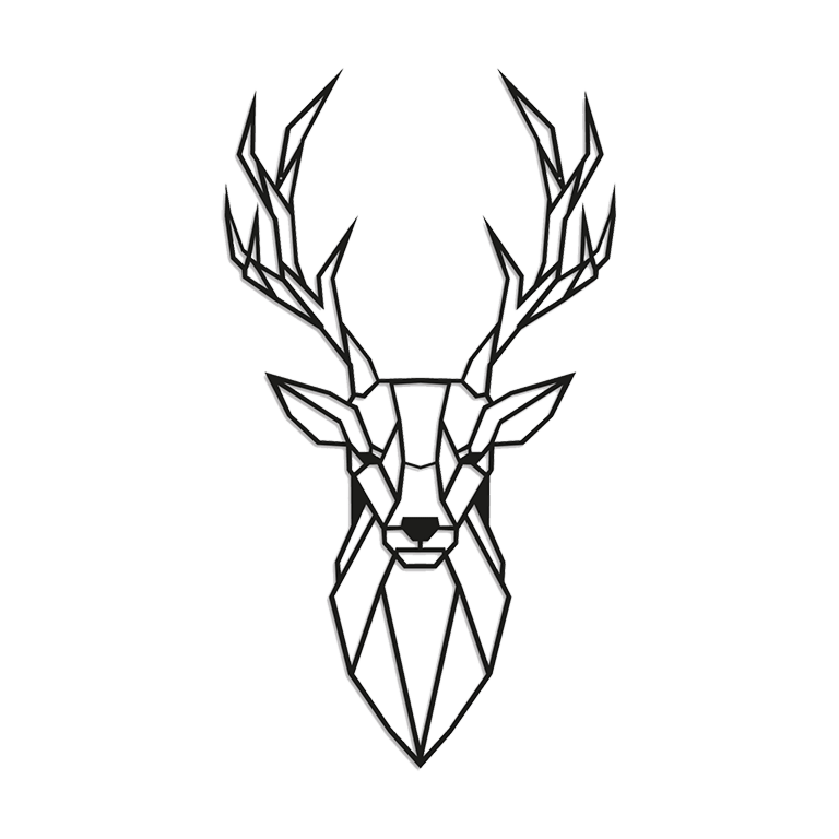 Cervo Decoração de parede em metal 1.0