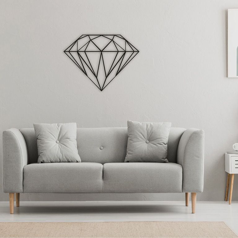 Diamante Decoração de parede em metal *OP=OP