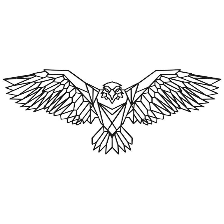 Decoração de parede em metal Águia