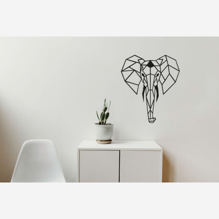 Elefante Decoração de parede em metal 2.0