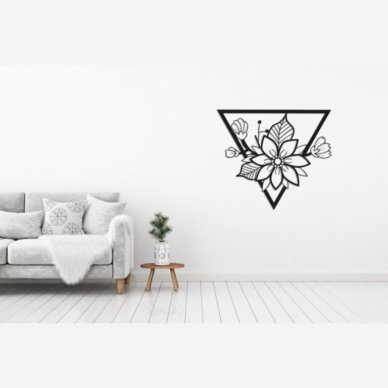 Flor decoração de parede em metal 1.0