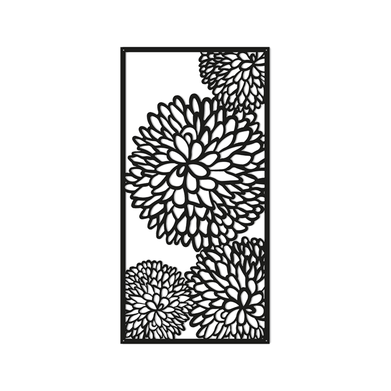 Flor decoração de parede em metal 2.0