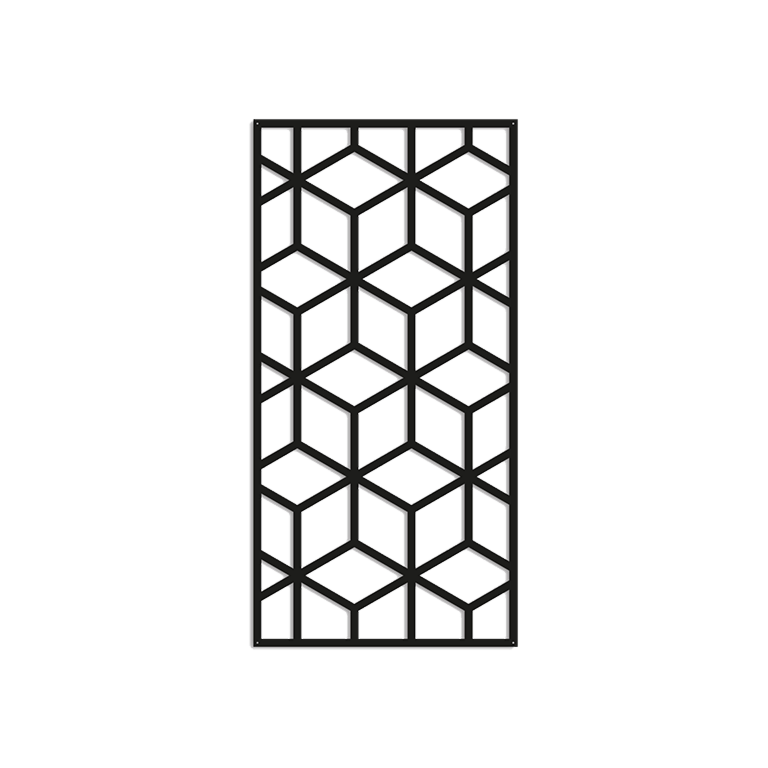Formas geométricas decoração de parede em metal 2.0