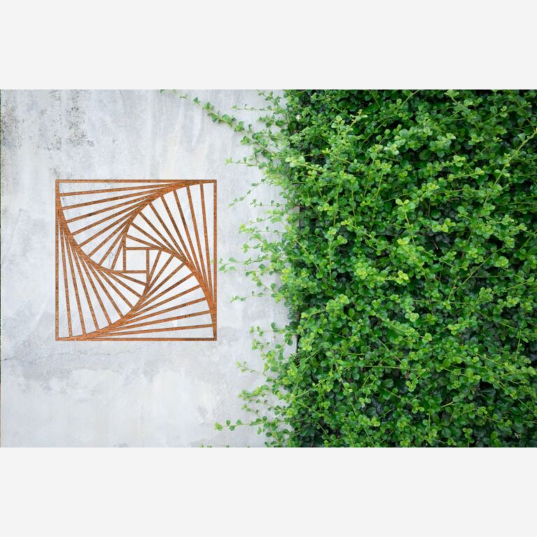 Formas geométricas Decoração de paredes em aço corten 3.0
