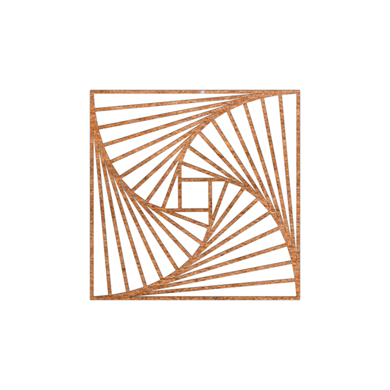 Formas geométricas Decoração de paredes em aço corten 3.0
