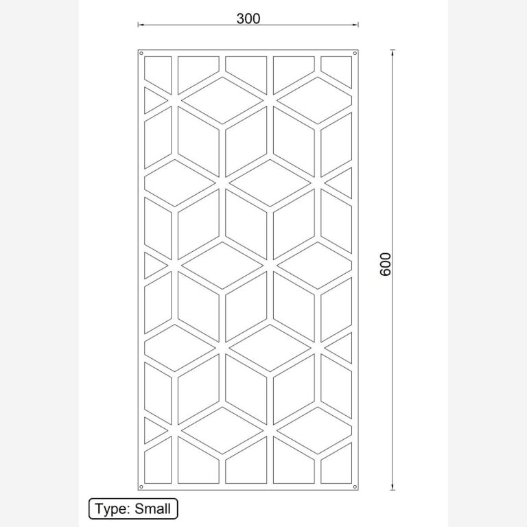 Formas geométricas decoração de parede em metal 2.0