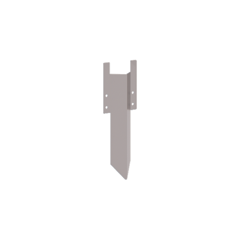 Estaca de fixação em aço galvanizado - Altura da bordadura 12 / 15 cm