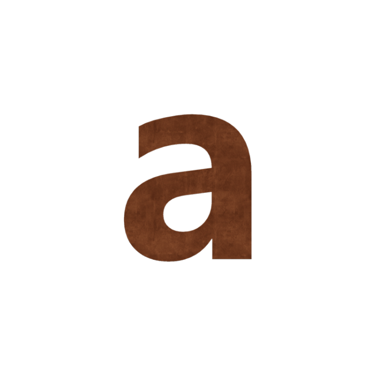 Número de casa em aço corten a - 15 cm