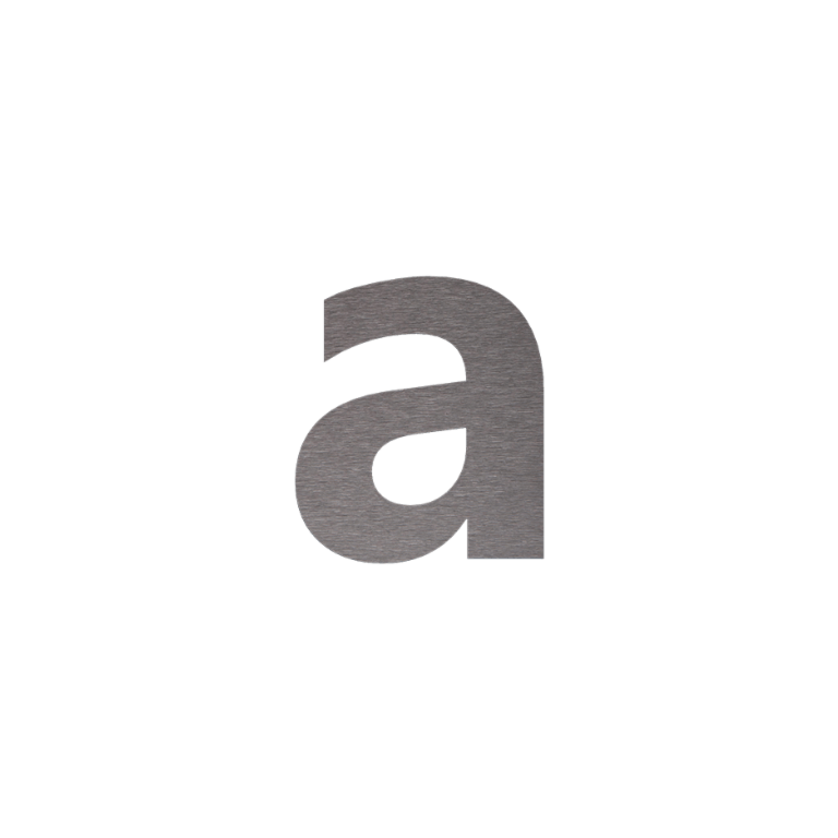 Número de casa em aço inoxidável a - 15 cm
