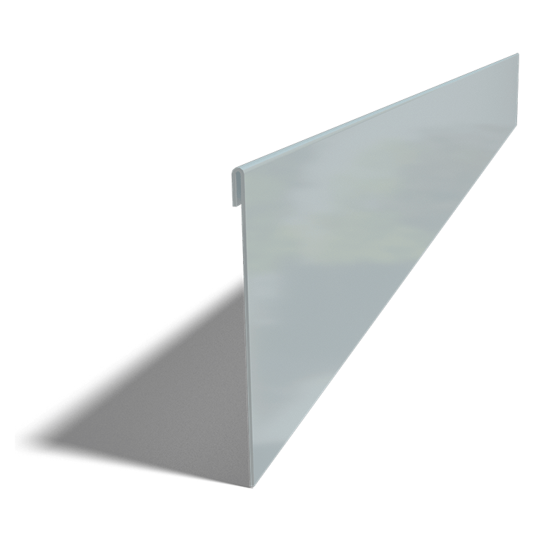 Borda achatada em aço galvanizado 13 cm (comprimento 240 cm)