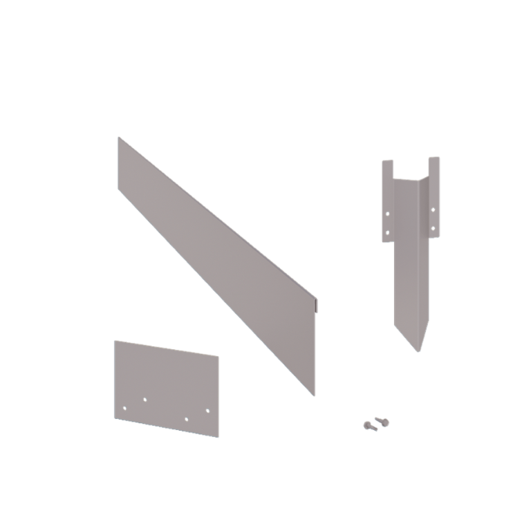 Conjunto completo de borda achatada em aço galvanizado de 13 cm por 15 metros