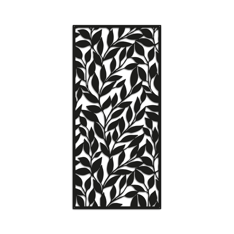 Decoração de parede em metal Folhas