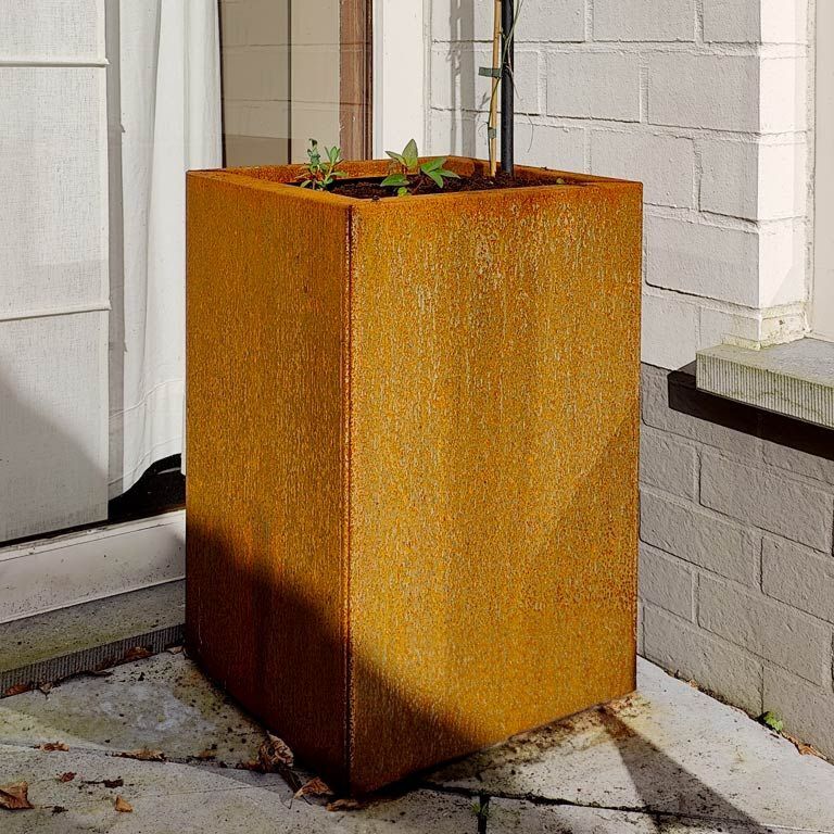 Floreira em aço corten Texas 30 x 40 cm