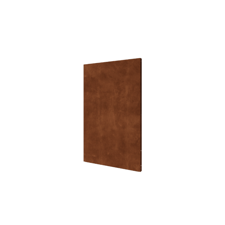 Painel base em aço corten 120 x 6 x 190 cm