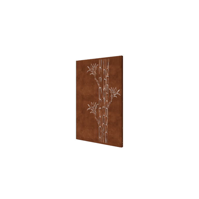Bambu aço corten 120 x 6 x 190 cm