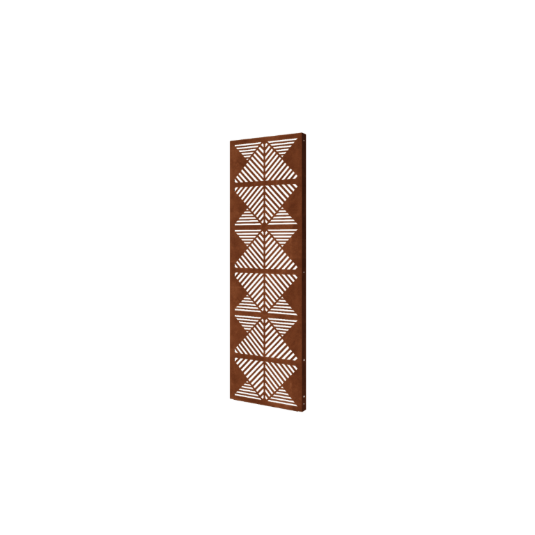 Linhas composição aço corten 2 60 x 6 x 190 cm