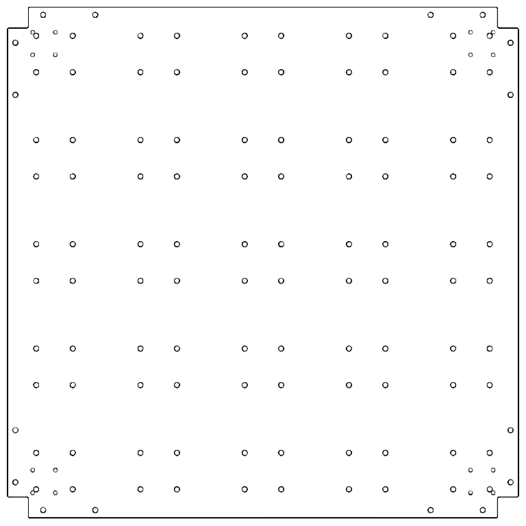 Placa de fundo aço galvanizado 100 x 100 cm