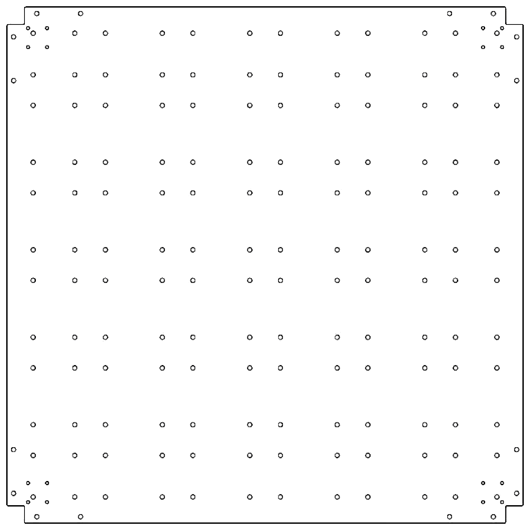 Placa de fundo aço galvanizado 120 x 120 cm