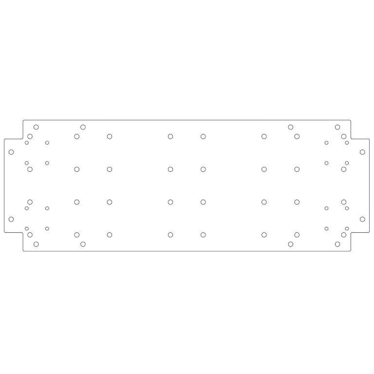 Placa de fundo aço galvanizado 30 x 80 cm