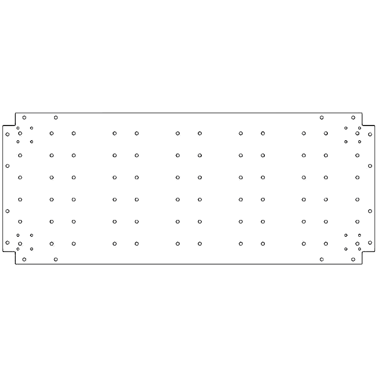 Placa de fundo aço galvanizado 50 x 120 cm