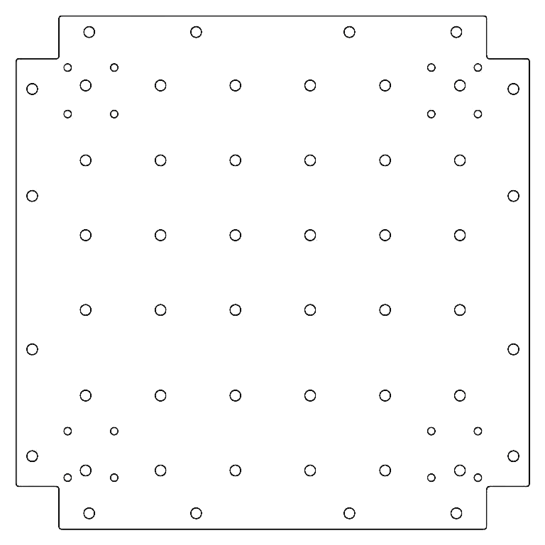 Placa de fundo aço galvanizado 50 x 50 cm