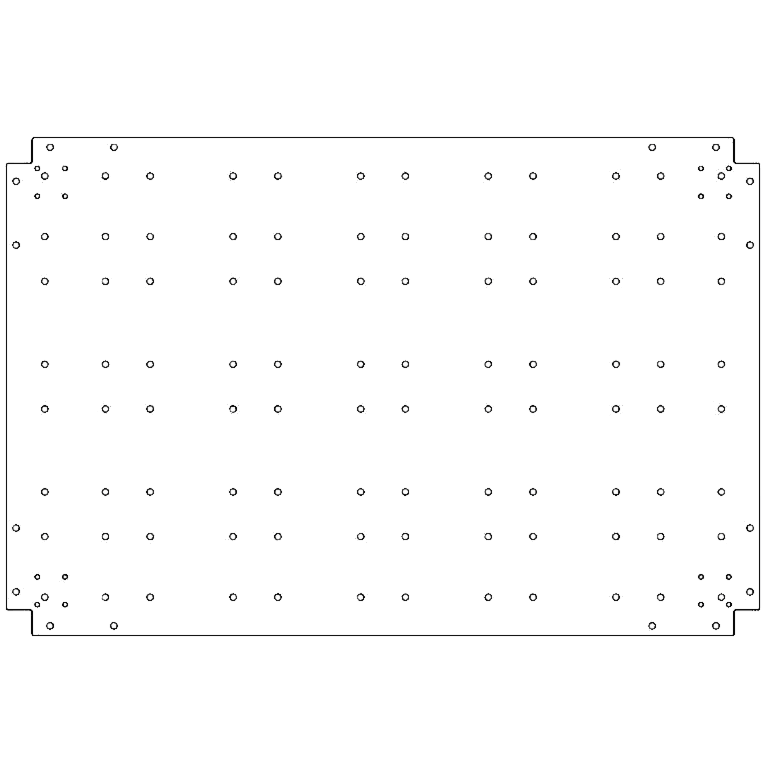 Placa de fundo aço galvanizado 80 x 120 cm