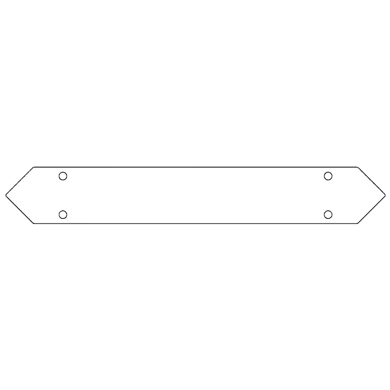 conector da Placa de fundo aço galvanizado 50 cm