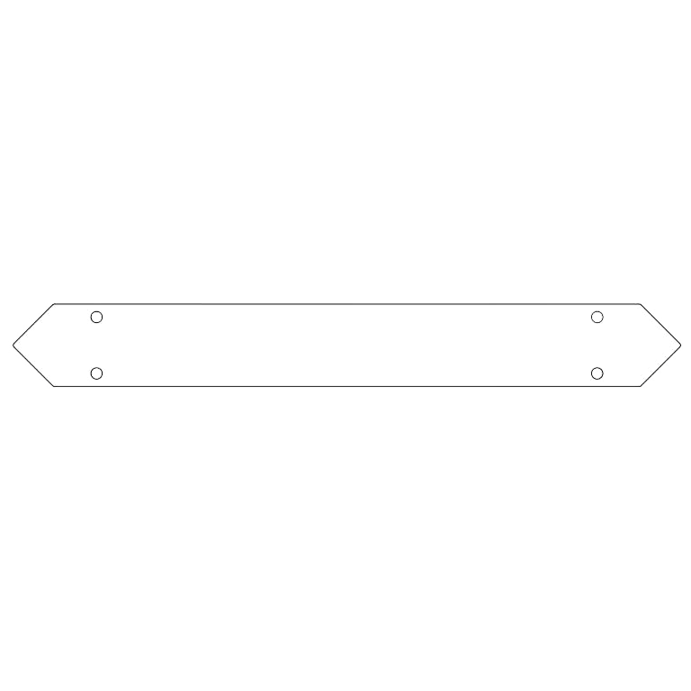 conector da Placa de fundo aço galvanizado 60 cm