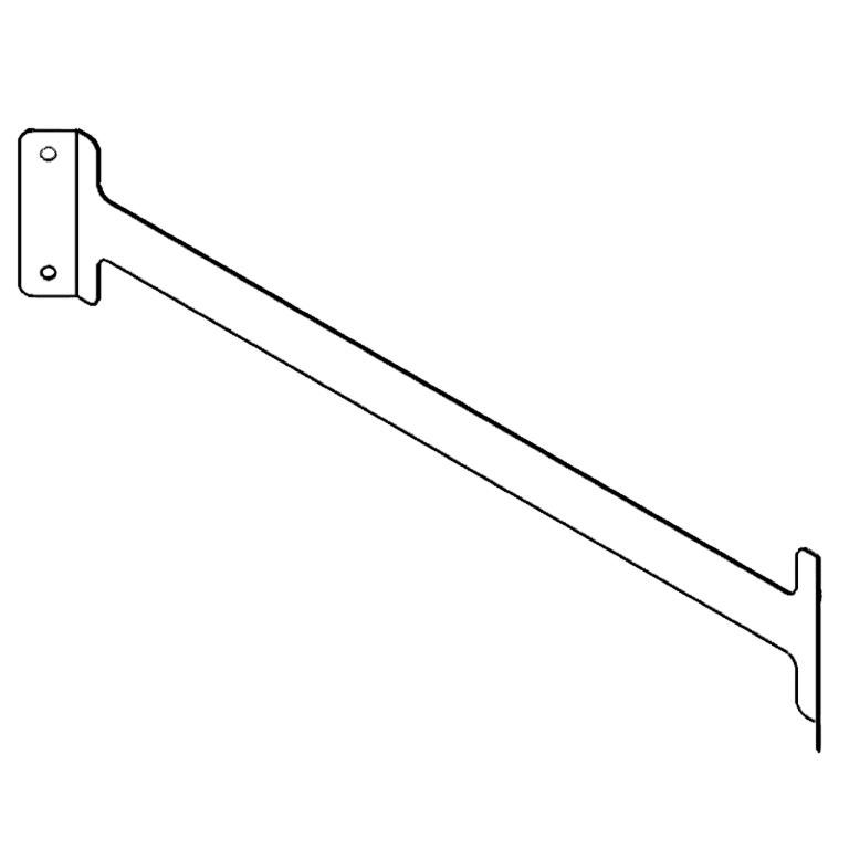 Suporte de acoplamento aço galvanizado 80 cm