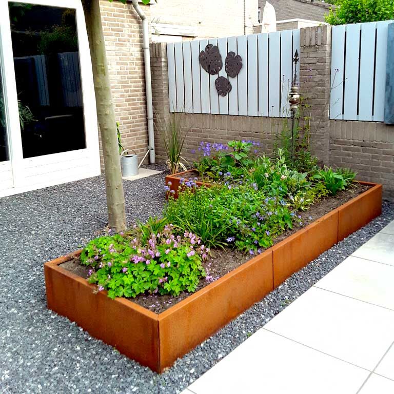 Floreira em aço corten Kansas 100