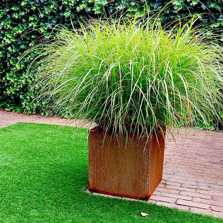 Floreira em aço corten Miami 40 x 40 cm