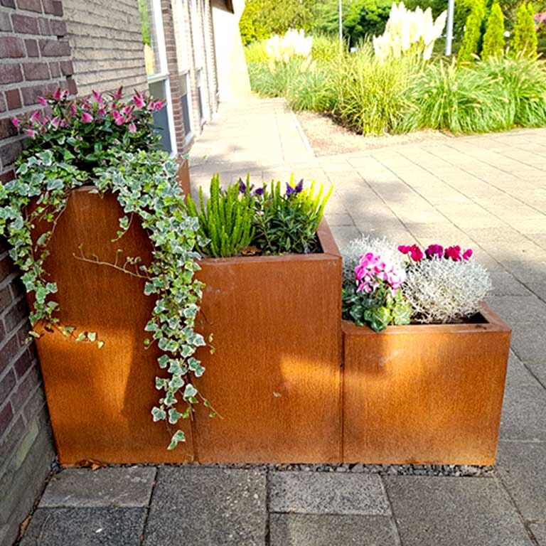 Floreira em aço corten Miami especial III 40