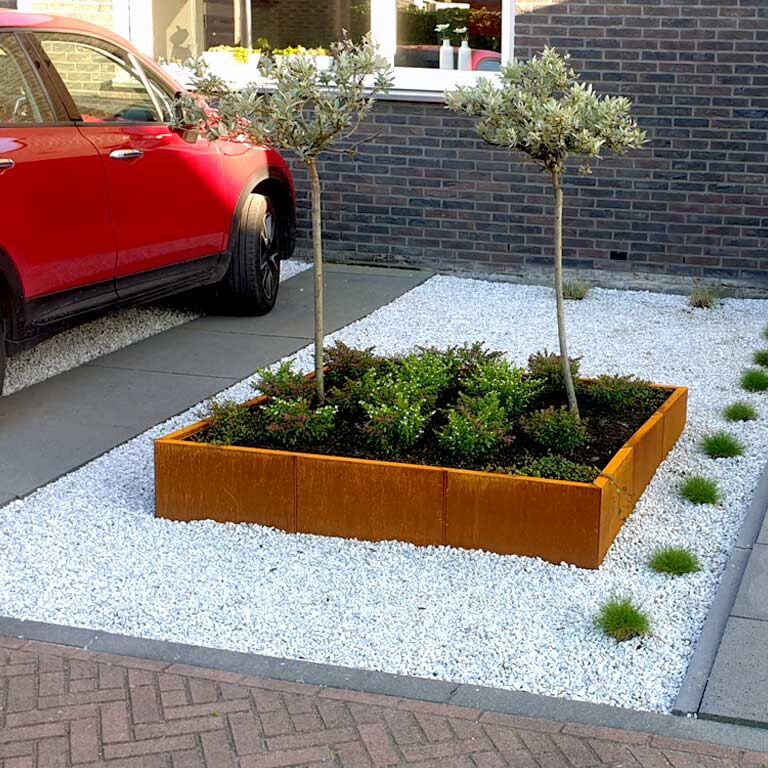 Floreira em aço corten Miami xxl 150 x 150 cm