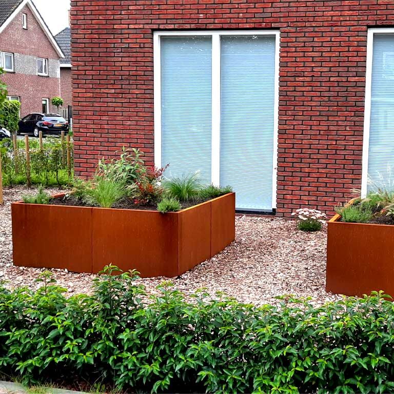 Floreira em aço corten Miami xxl 160 x 160 cm