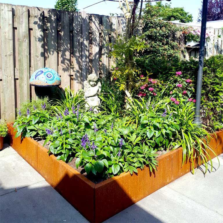 Floreira em aço corten Miami xxl 180 x 180 cm