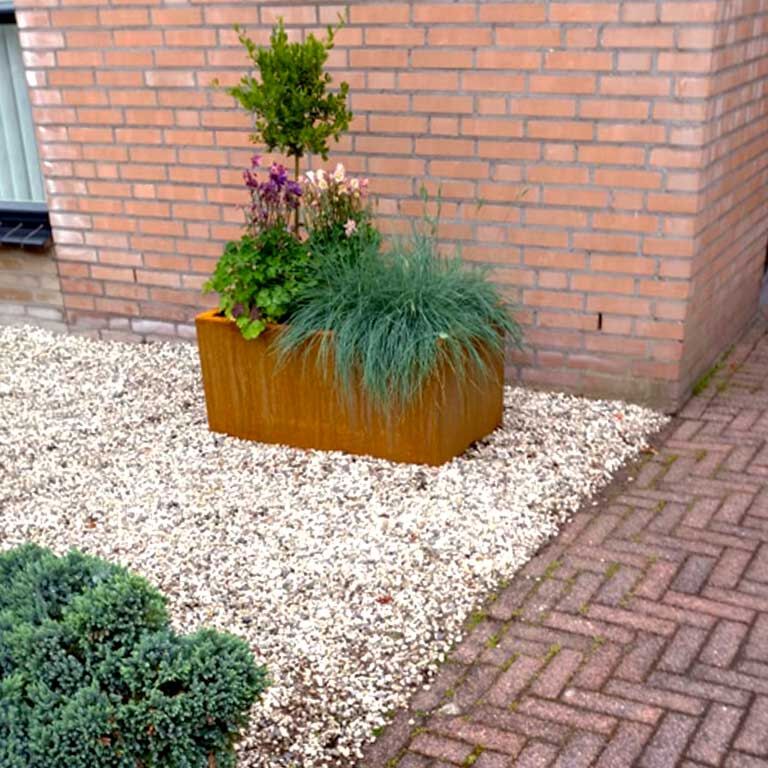 Floreira em aço corten Texas 50 x 80 cm