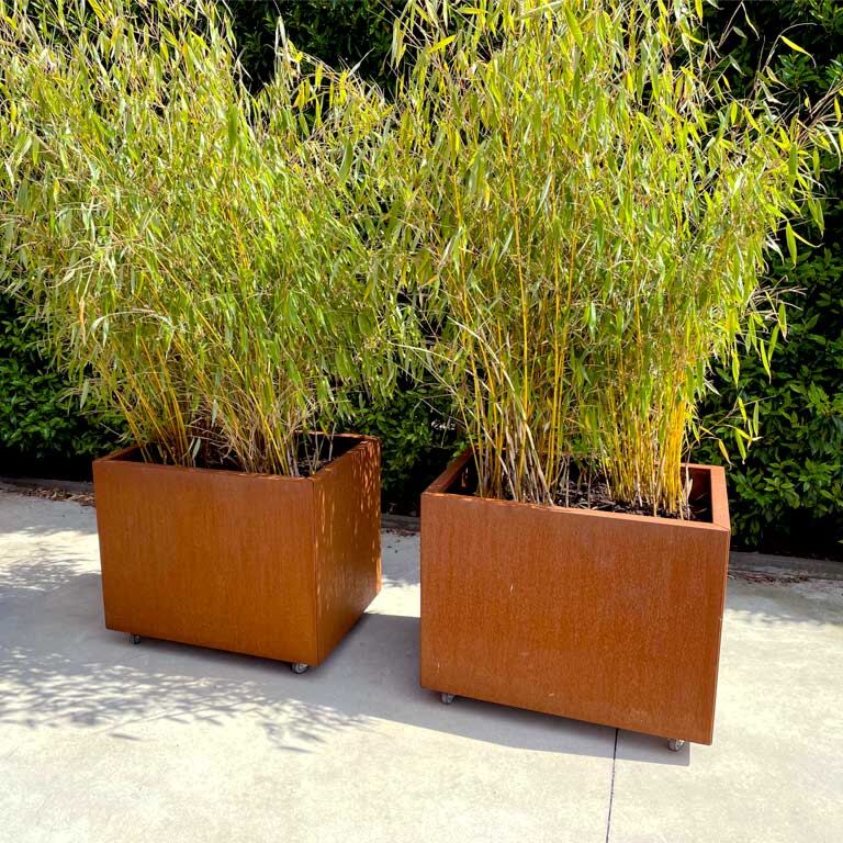 Floreira em aço corten Texas 60 x 80 cm