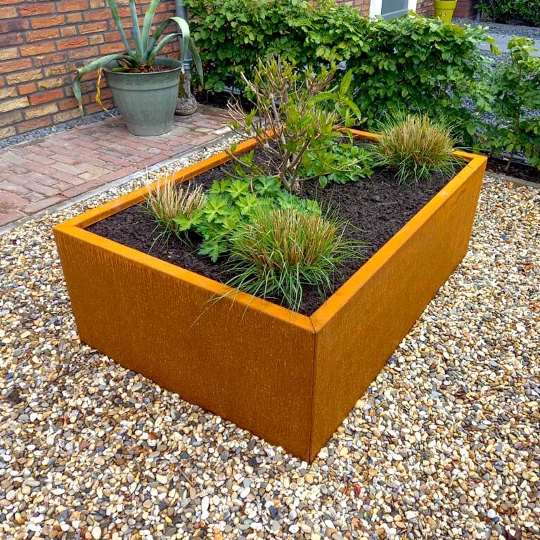Floreira em aço corten Texas 80 x 120 cm