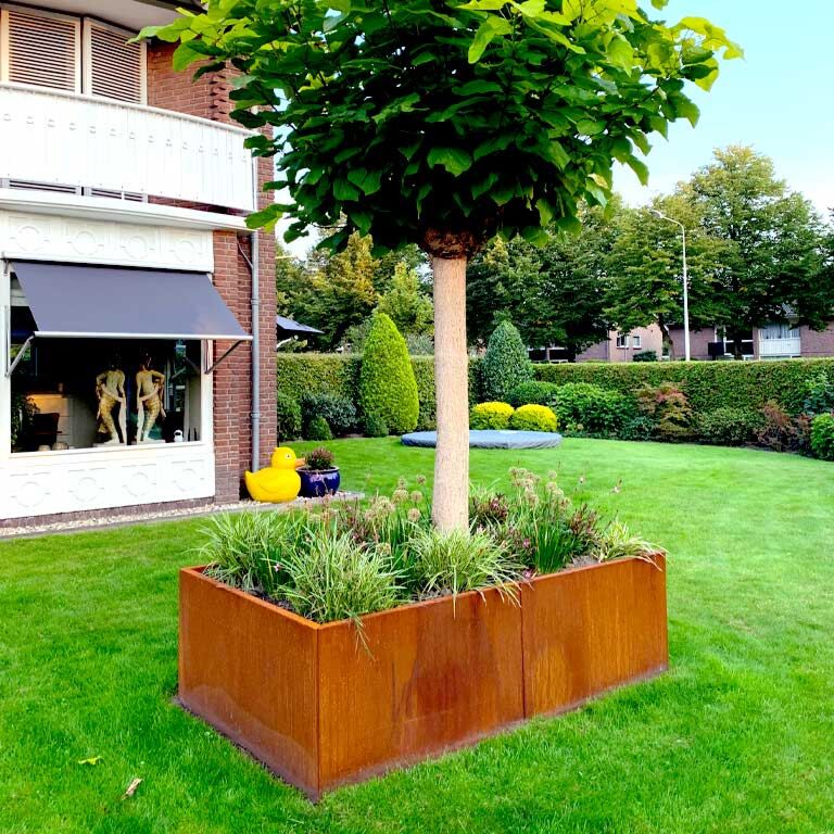 Floreira em aço corten Texas xxl 200 x 120 cm
