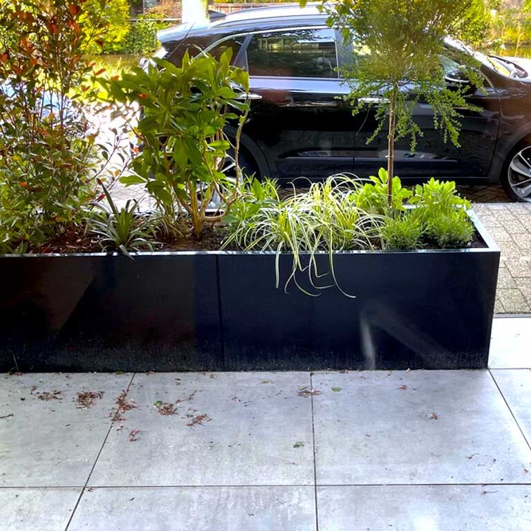 Floreira aço revestido a pó Texas xxl 240 x 50 cm