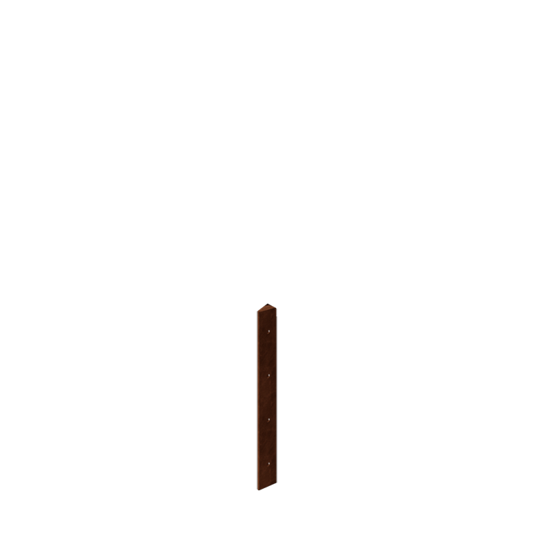 Floreira em aço corten - Peça de canto 30° - 40 cm